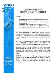 SERMAT - Gender Equality Index 2024