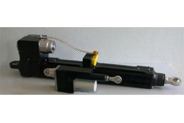 Linear cylinder actuator with brush motor